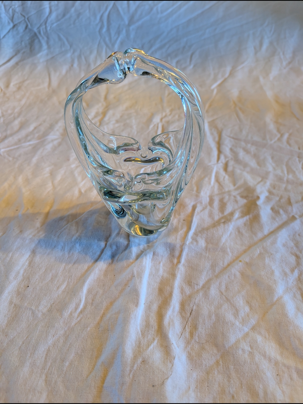 2/40$ Vintage Clear Glass Basket